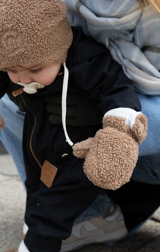Baby Gloves Teddy Brown