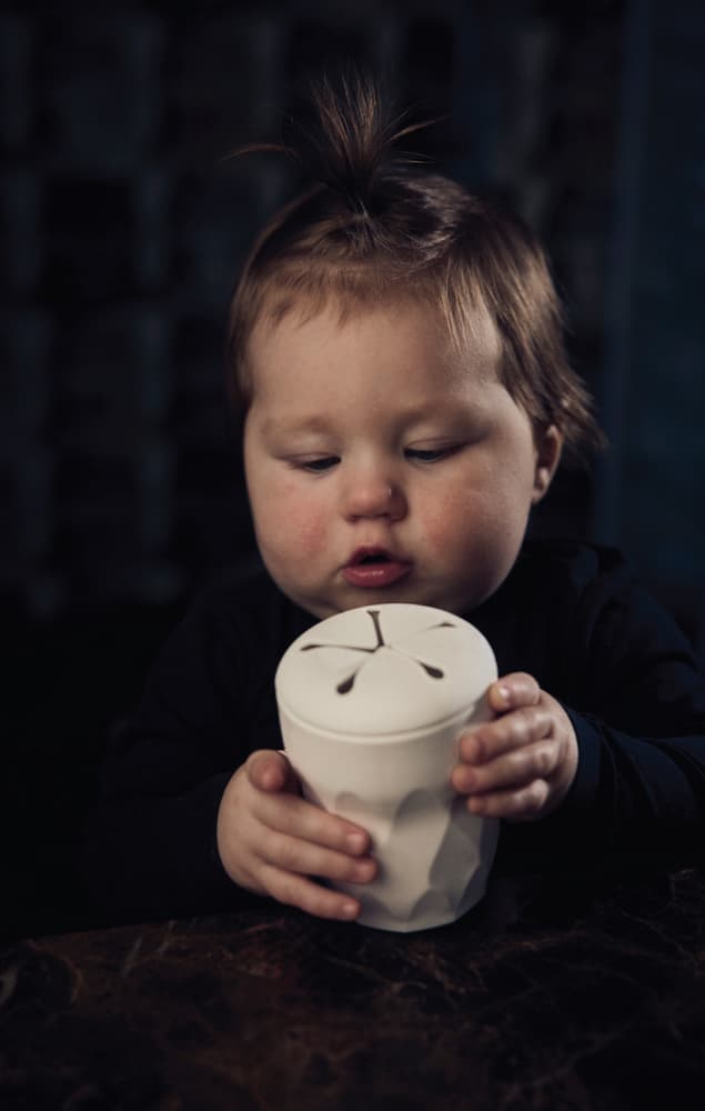 Silikon Snack- und Trinkbecher 2in1