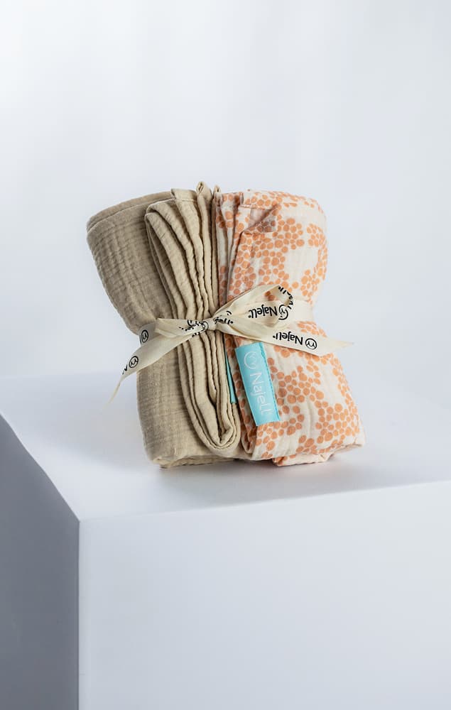 2 Pack Muslin Blankets